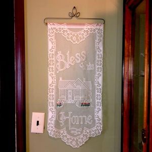 Vintage “Bless This Home” religious Christian wall decor